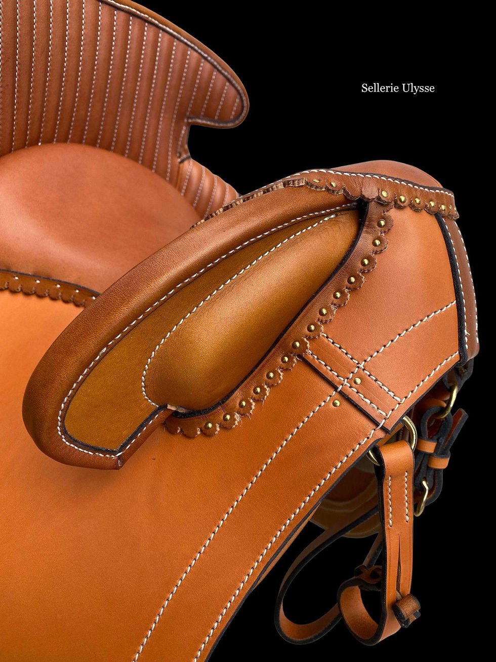 Miniature : Selle Camargue Demie Fauve & Noisette "Pommeau Lisse"