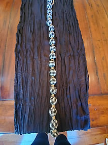 Buffalo check garland balls