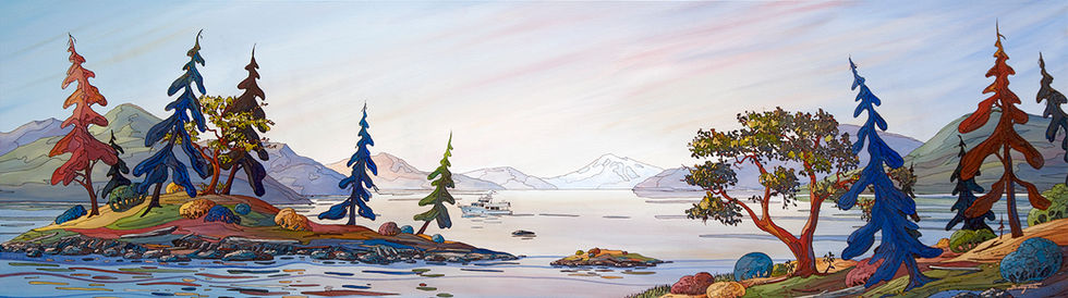 Makarious & Mt. Baker - Canvas Print - Barry Tate