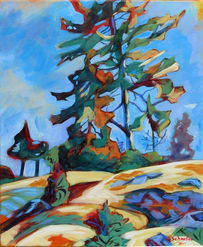 Abstracted View - Acrylic Painting - Susan Schaefer