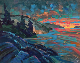 Island Evening Painting