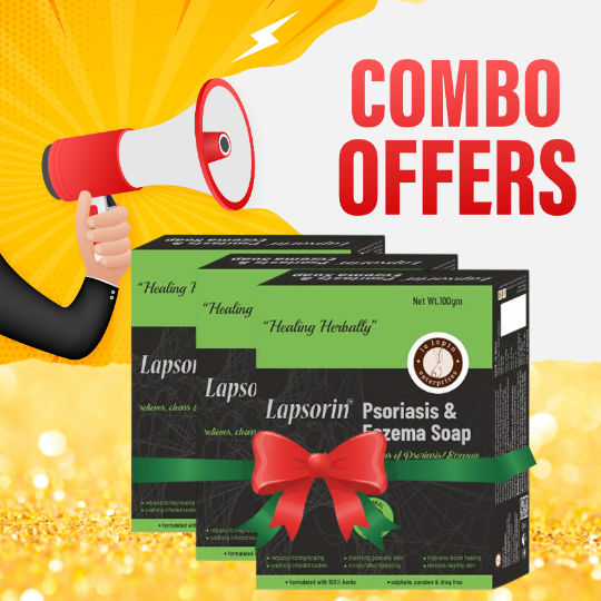 Lapsorin Herbal Psoriasis and Eczema Soap Combo Offer