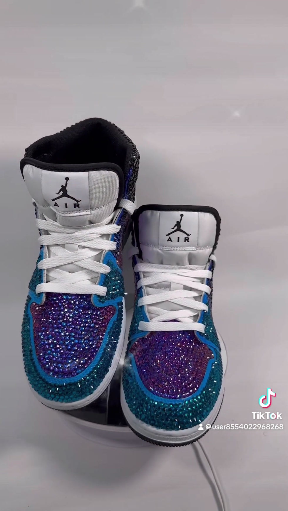 Thumbnail: Jordan 1 Mids- Galaxy Ombre Edition, Full Bling