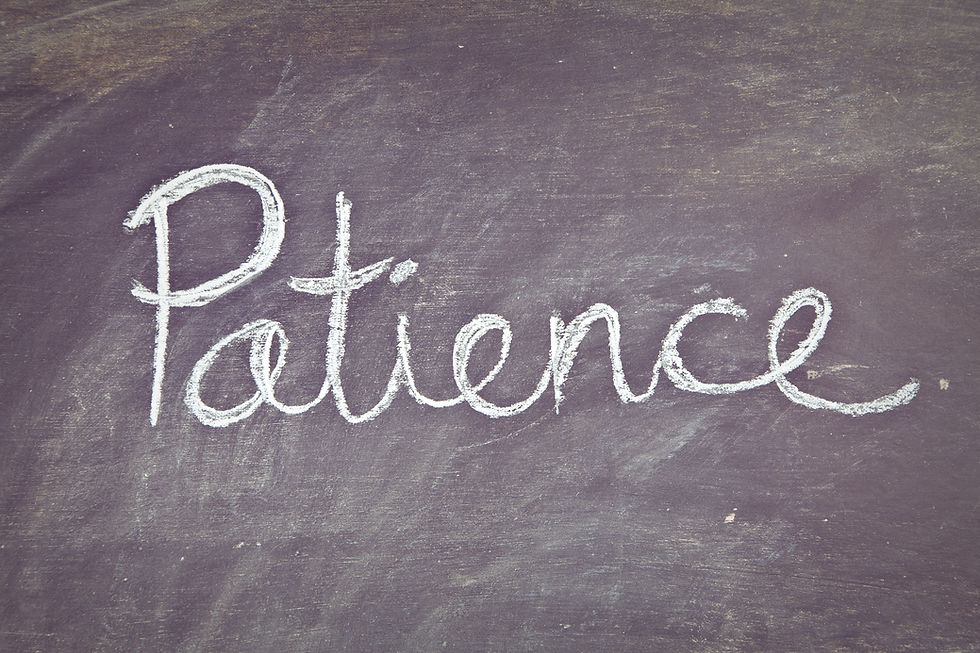 Patience - In Circumstances And With People!
