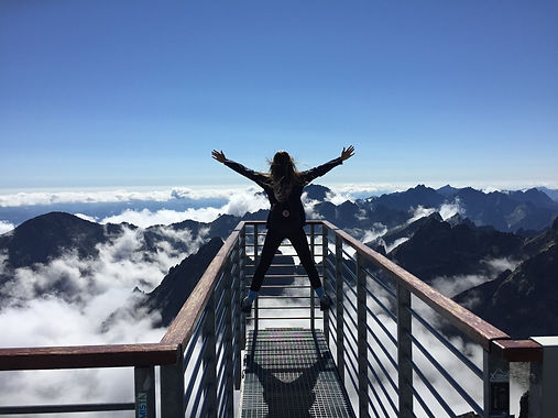 woman on the mountain