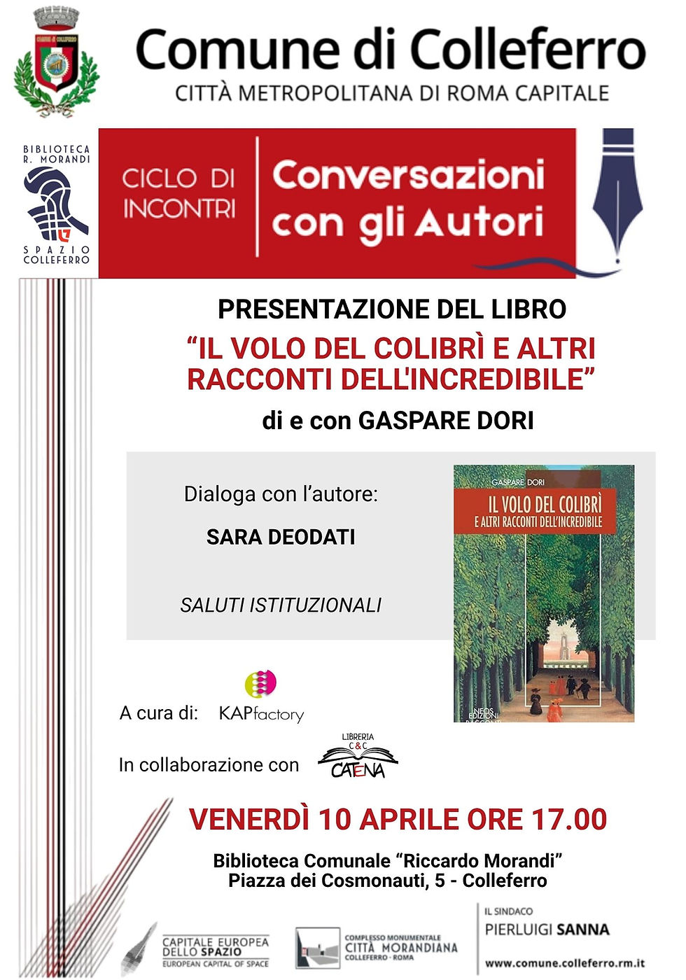Presentazione libro "Il Volo del colibrì e altri racconti dell'incredibile"