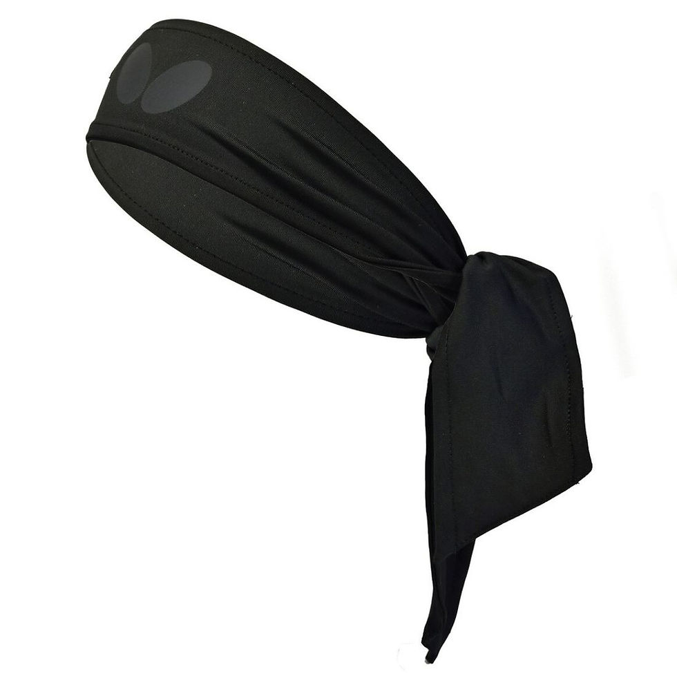 Thumbnail: Butterfly Hachimaki Headband - Black