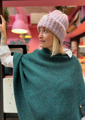 Warme winter poncho's voor dames