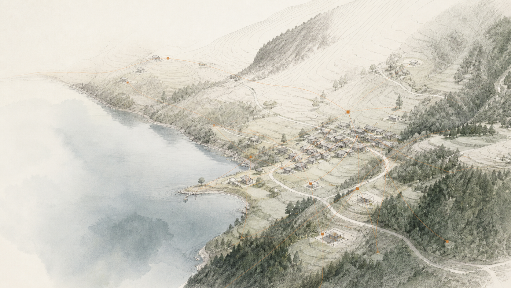 Disegno territoriale concettuale per Bau Lütz Villages
