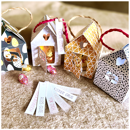 Miniaturbild: Plotterdatei Haus plus + 6 Digipapier + 9 Anhänger