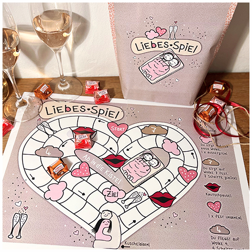 Miniaturbild: Druckdatei Liebes-Spiel mit Tüte und Anleitung
