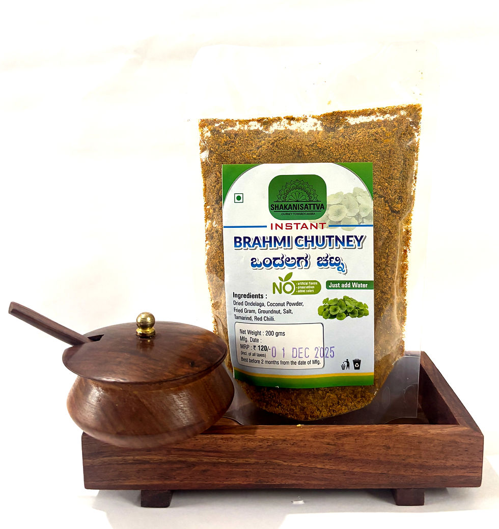 Brahmi Chutney Powder | Timare Chutney | Ondelaga Chutney Powder - 500Gm