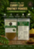 Curry Leaf Chutney Powder