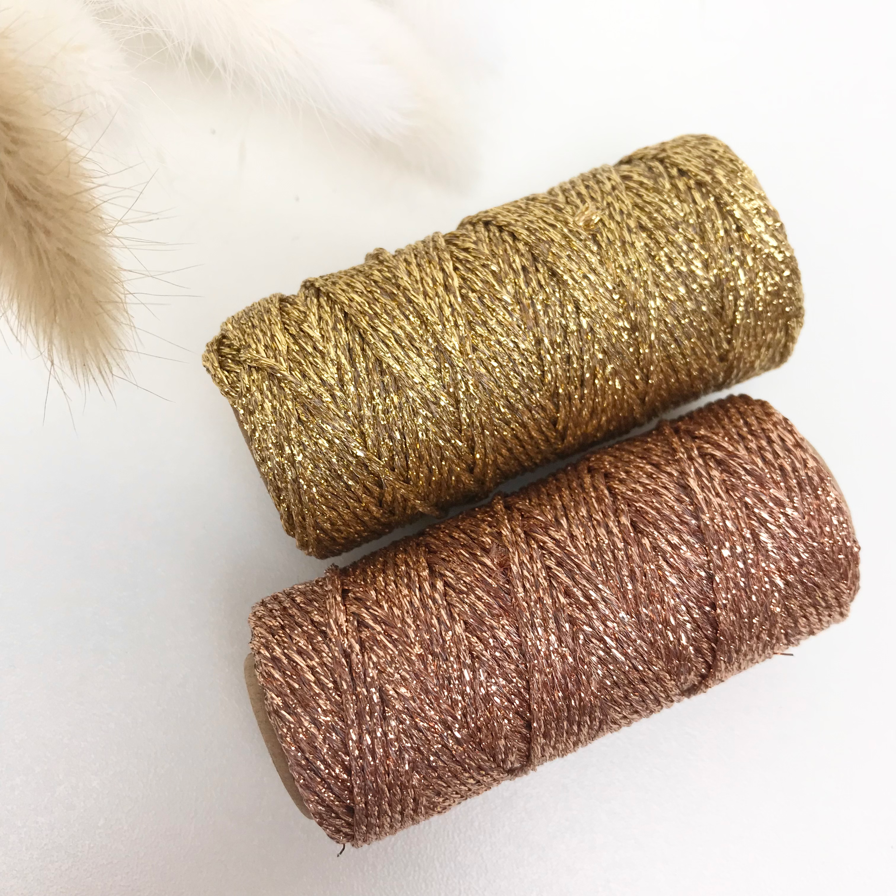 Koord goud of rosegoud (per rol van 25 meter)