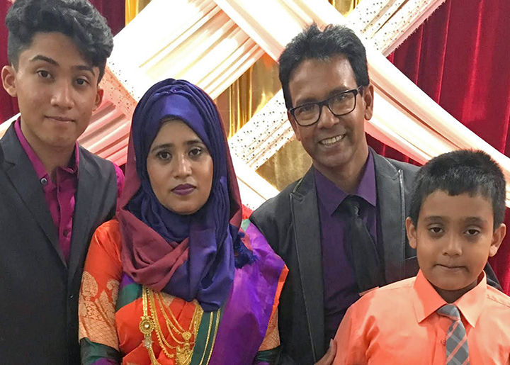 Family picture of Riaz Talukder