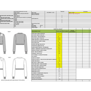 Cardigan Tech Pack for "Sweet Rococo" Knitwear Look