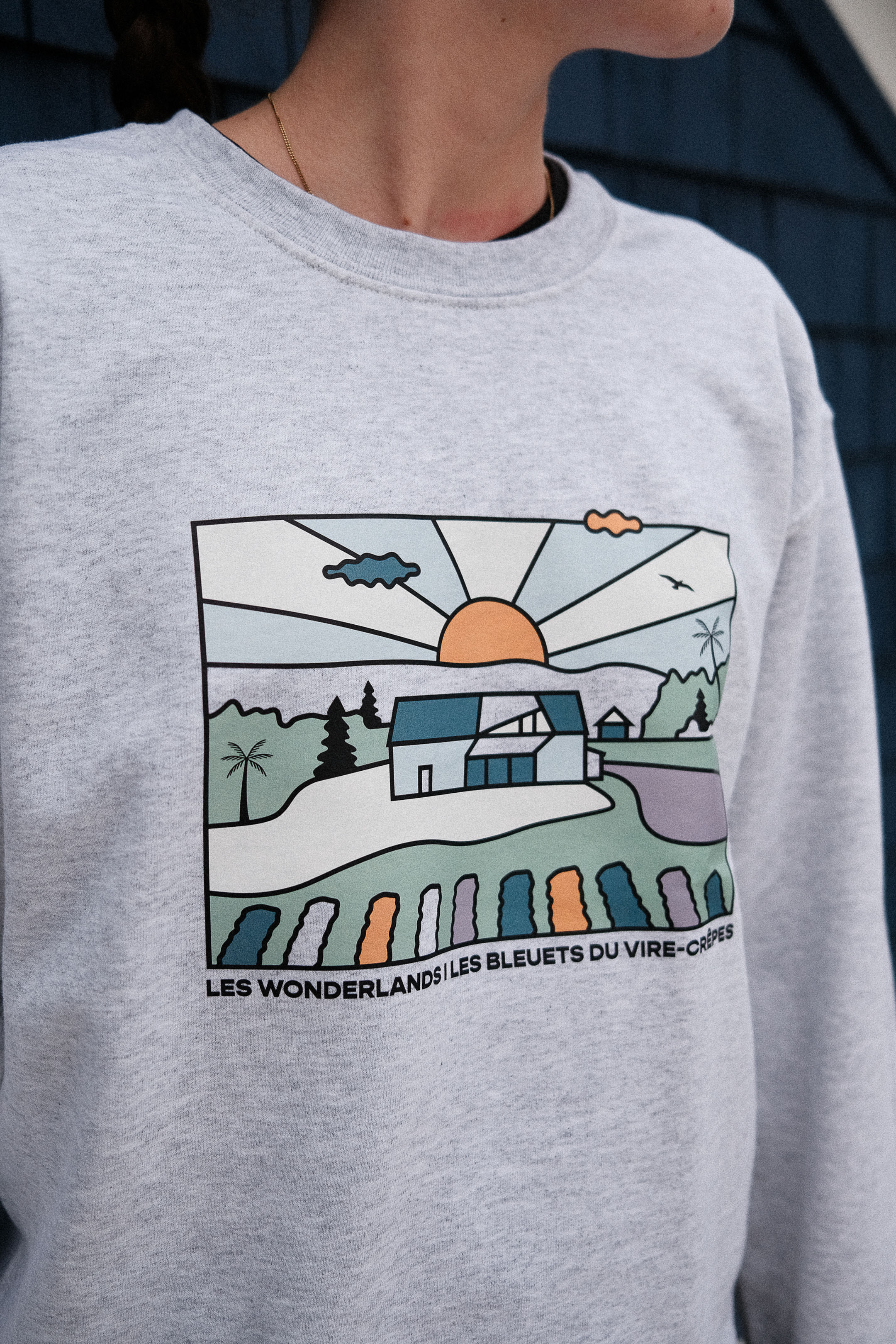 Les Bleuets du Vire-Crêpes Wonderland (couleur gris pâle)