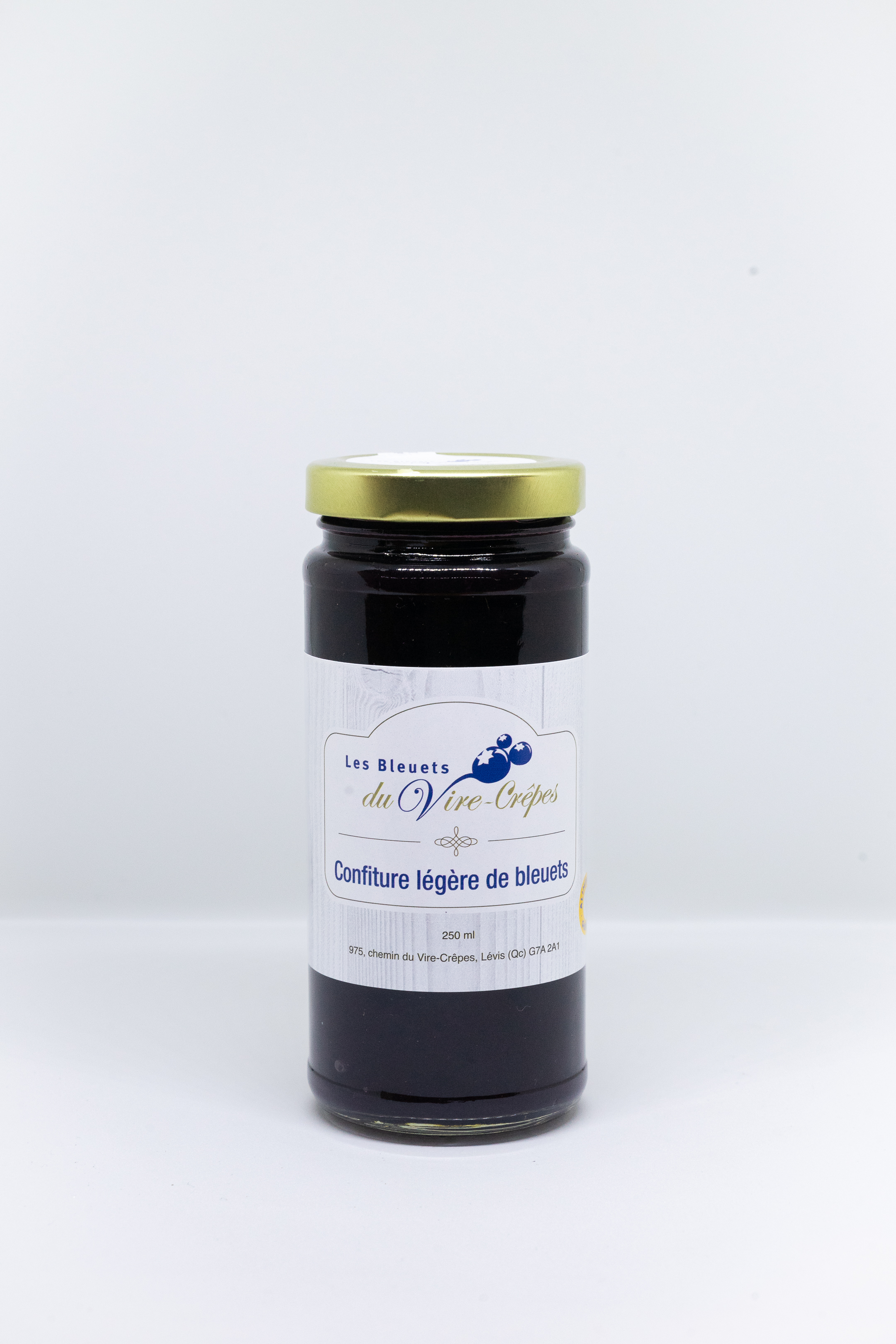 Confiture légère de bleuets