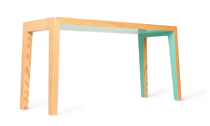 modern wood bench for an entry way or dining room that is made fom eco-friendly and sustainable materials and finishes. Perfect for the modern condo or home.