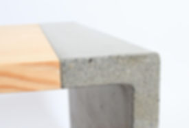 designer concrete coffee table made in vancouver B.C.