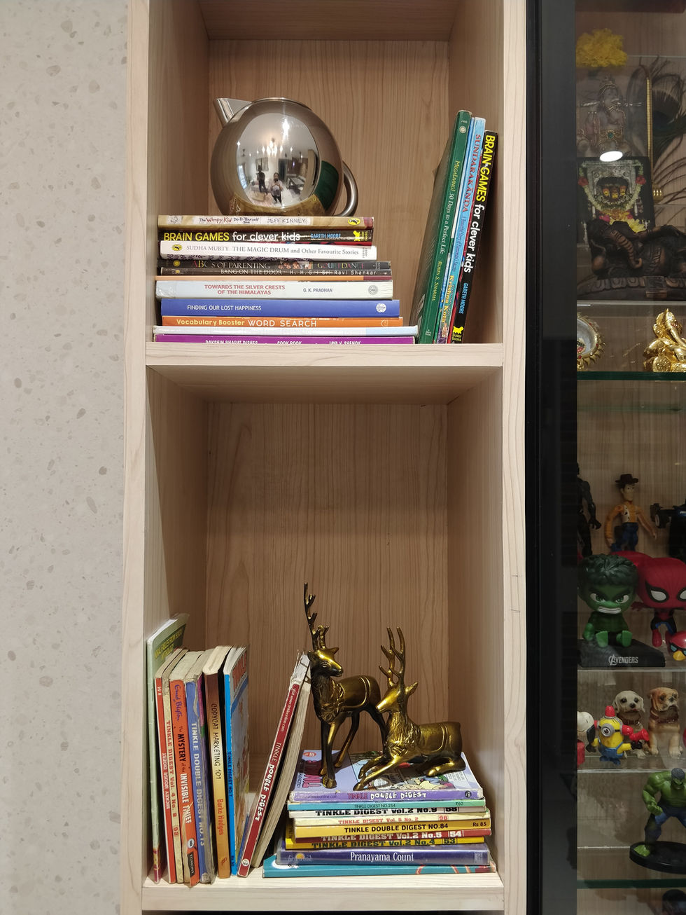 Tv unit open shelves