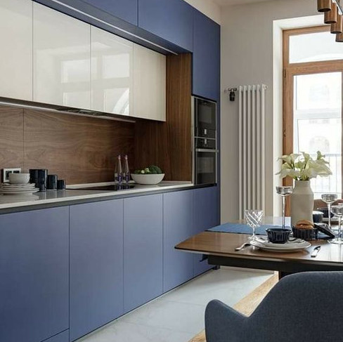 Acrylic with PVC laminate in kitchen