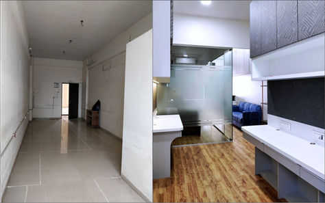 Before & After Interior Transformation of an Office