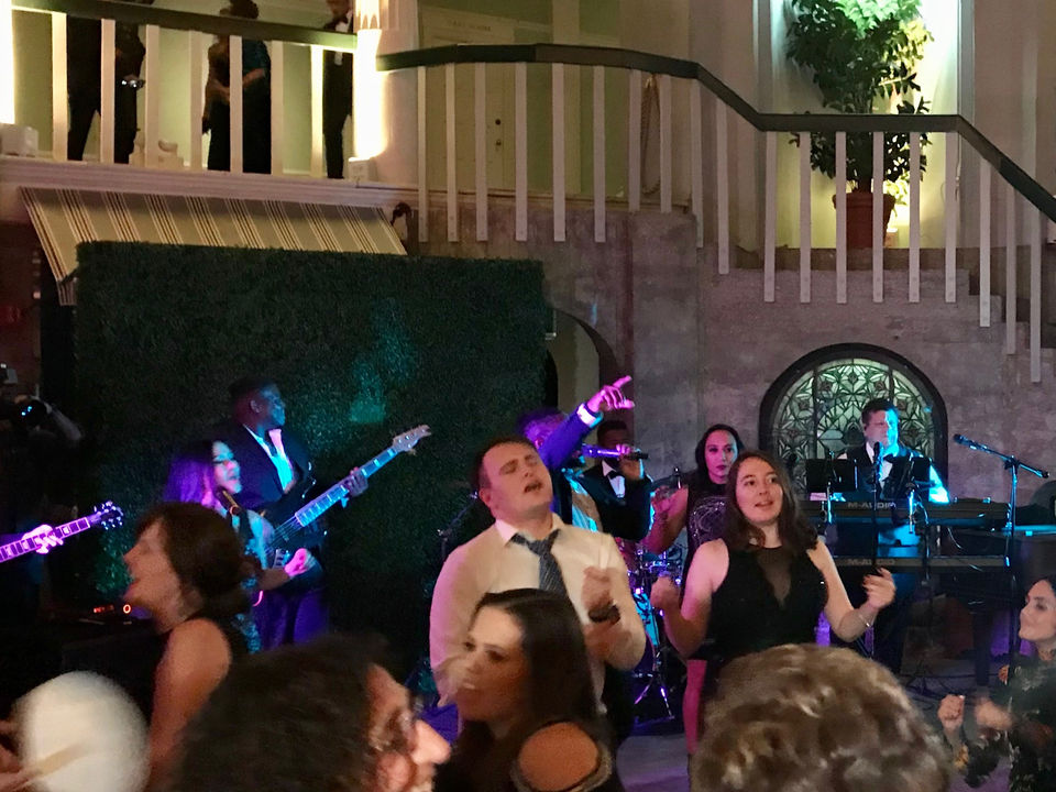 Luxury wedding at The Lightner Museum in Saint Augustine with Paradigm Party Band wedding band