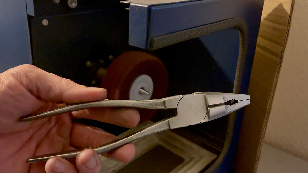 restoration process of vintage pliers