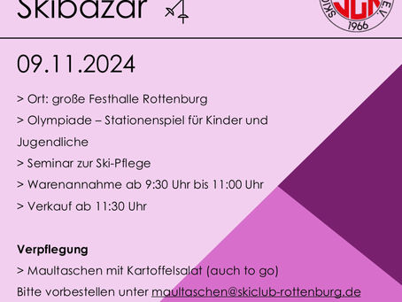 Skibazar 2024 in Rottenburg – Ein Highlight für alle Wintersportbegeisterten!
