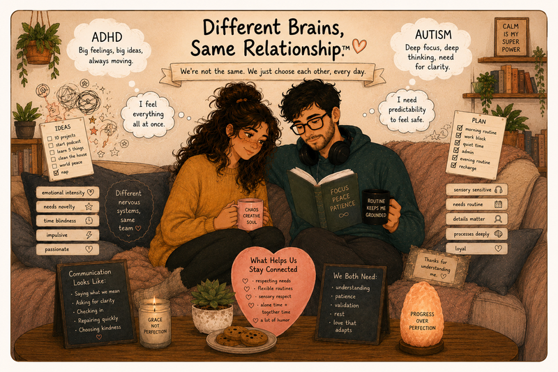 woman sat on her bed, thoughts overwhelming her head, trying to catch hold of the slipperyness of her mind with her ADHD wired brain