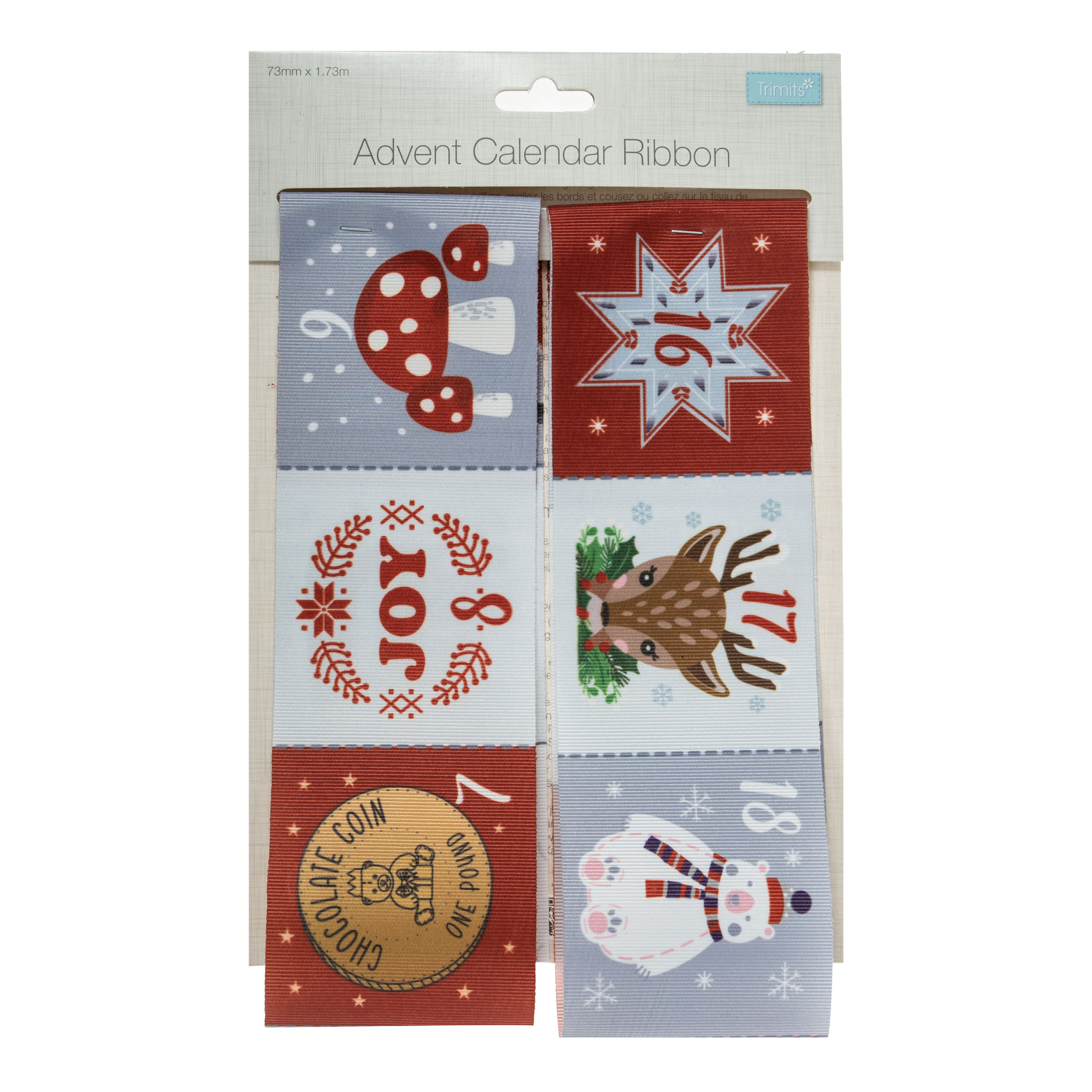 Advent Calendar Ribbon: 1.73m x 73mm