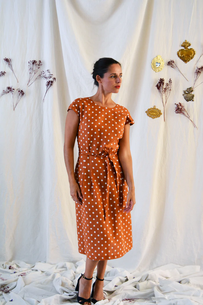 Thumbnail: Leaf Wrap Dress Sewing Pattern by Maison Fauve