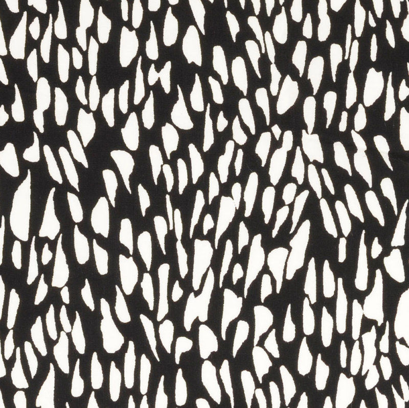 Black Shard print 100% Viscose Fabric