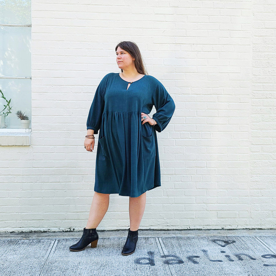 Thumbnail: The Romey Gathered Dress & Top Pattern by Sew House Seven (sizes 16-34)
