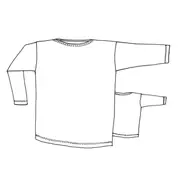 Thumbnail: Mandy boat Tee Paper Pattern By Tessuti