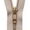 Thumbnail: Metal medium weight open end brass zip. Size: 51cm/20.07in.