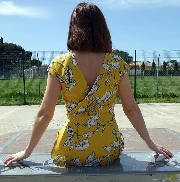 Thumbnail: Leaf Wrap Dress Sewing Pattern by Maison Fauve