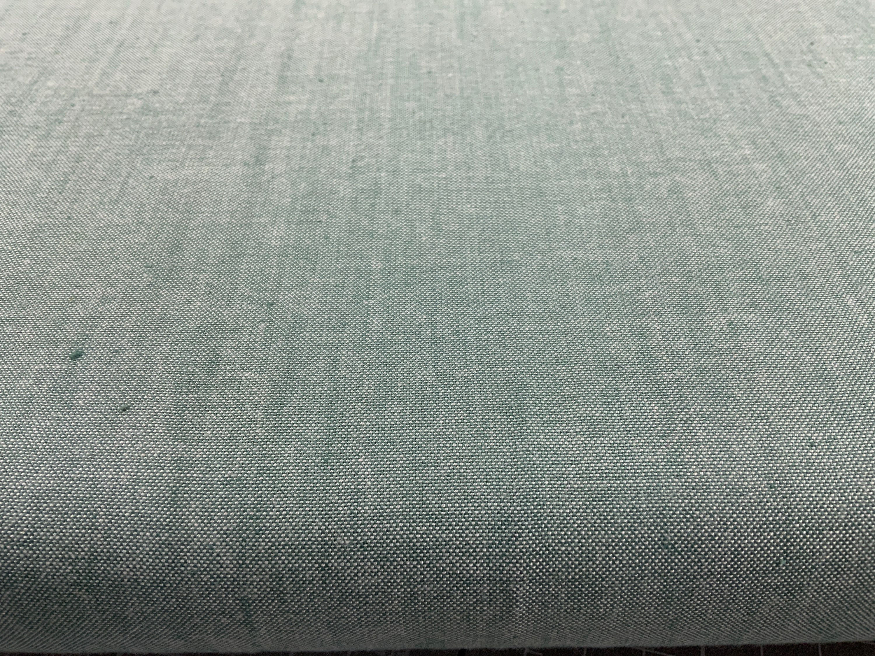 Bay Leaf Chambray Cotton/Bamboo Fabric