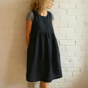 Thumbnail: Lisa Dress Paper Pattern By Tessuti