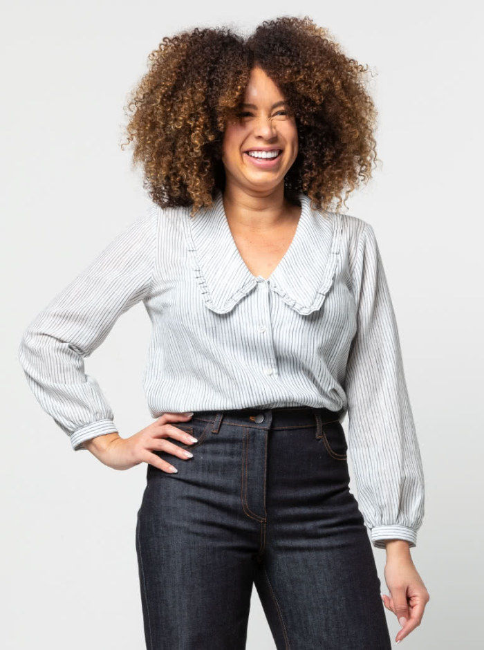 Thumbnail: Kennie Woven Shirt Pattern Size 4 - 16 By Style Arc