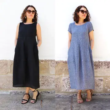 Eva Dress Paper Pattern By Tessuti