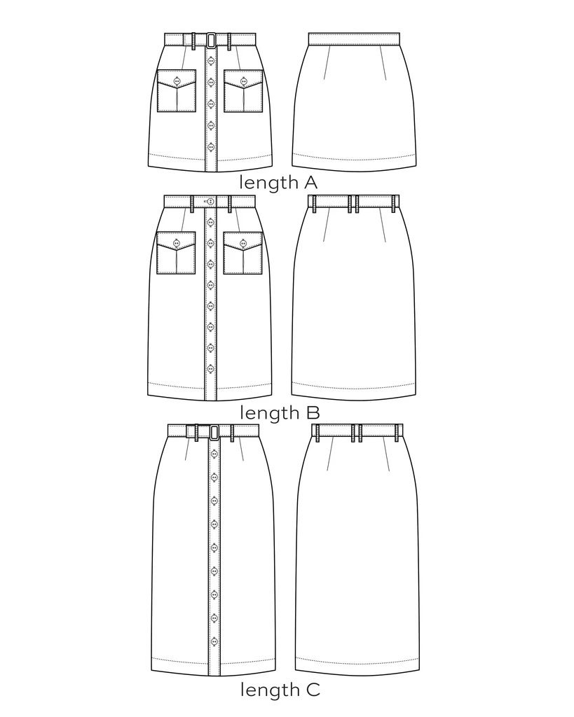 Thumbnail: Blair Skirt Pattern by True Bias - sizes 0-18