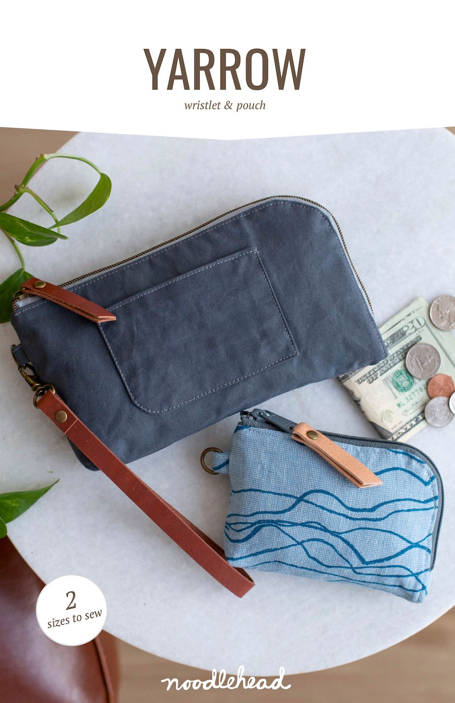 Yarrow Wristlet & Pouch Pattern by Noodlehead