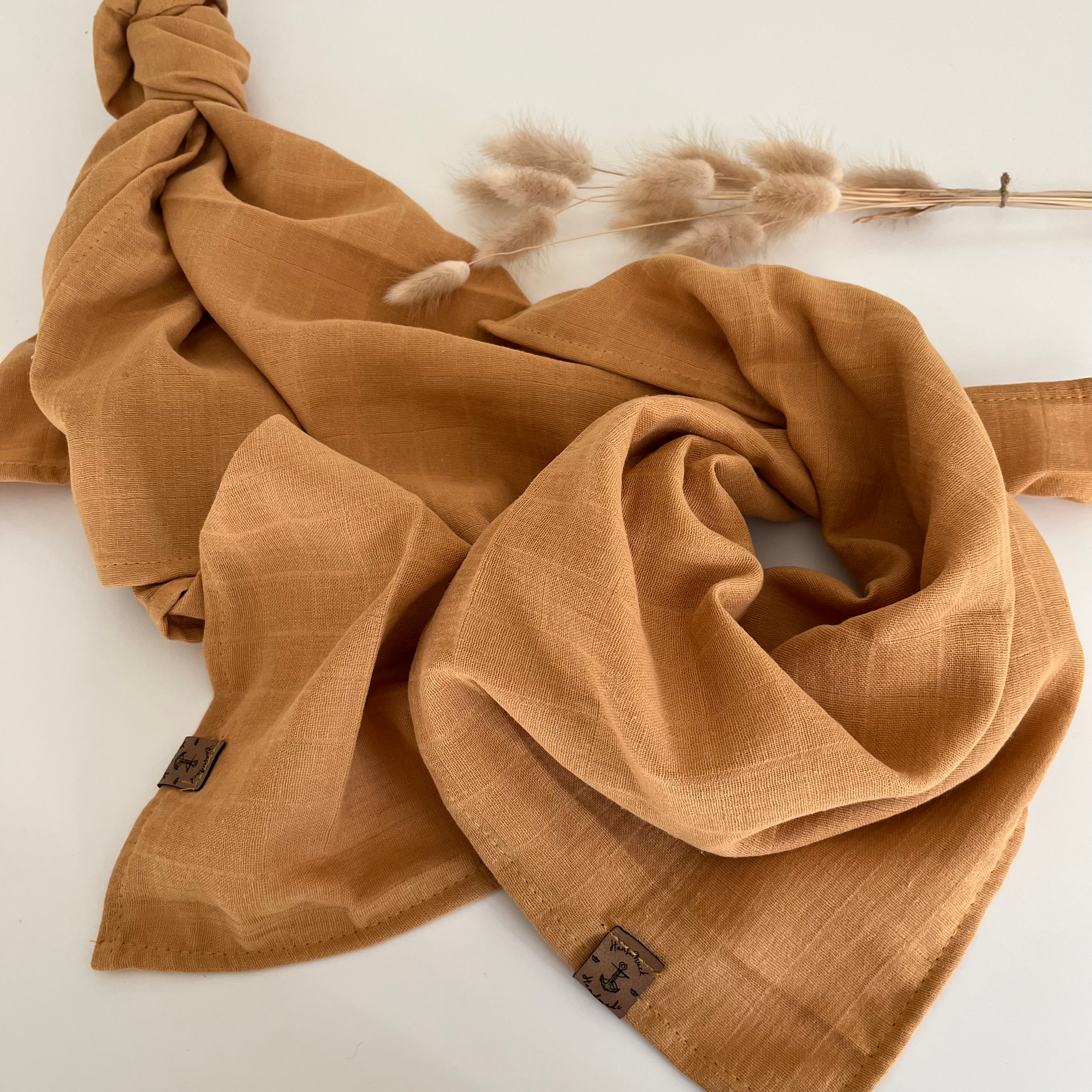 Bio Musselintuch "Honig"