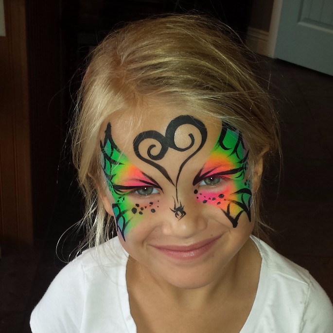 Halloween webbed butterfly