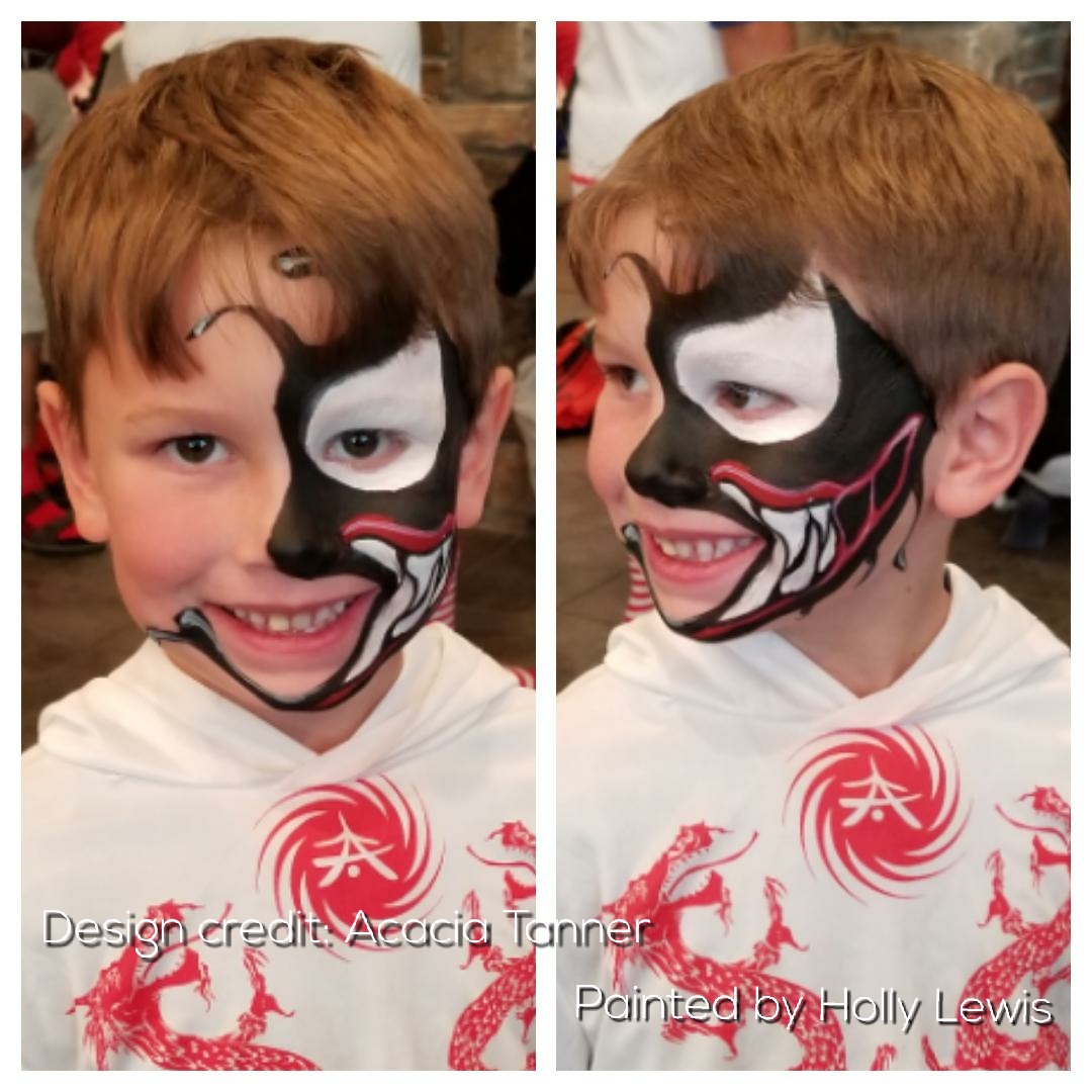 Venom face paint