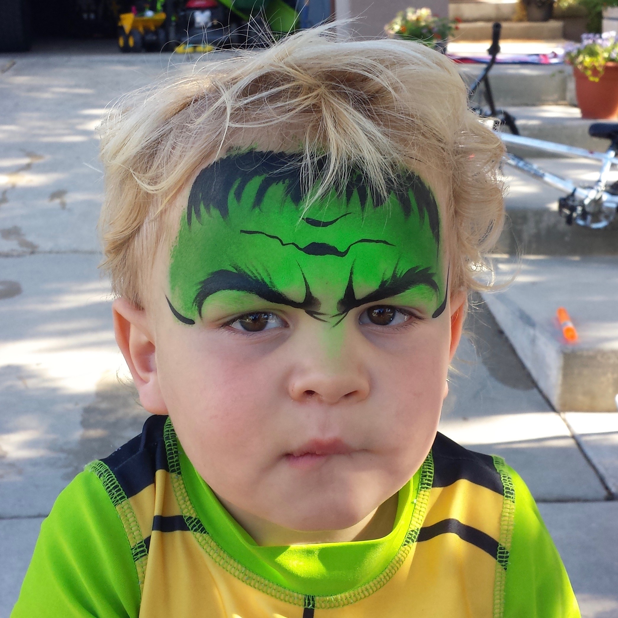 Frankenstein face paint