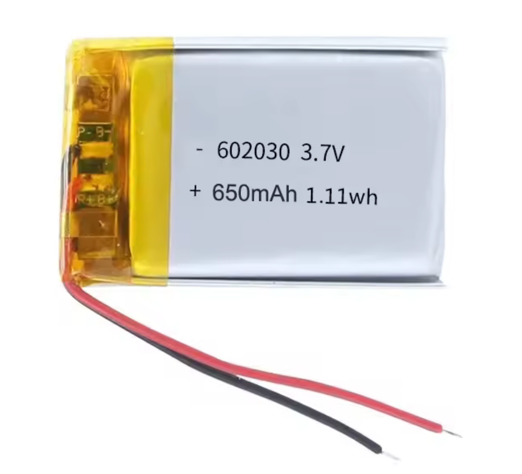 Batería LiPo 3.7V 650mAh 602030 – Recargable para Proyectos Portátiles