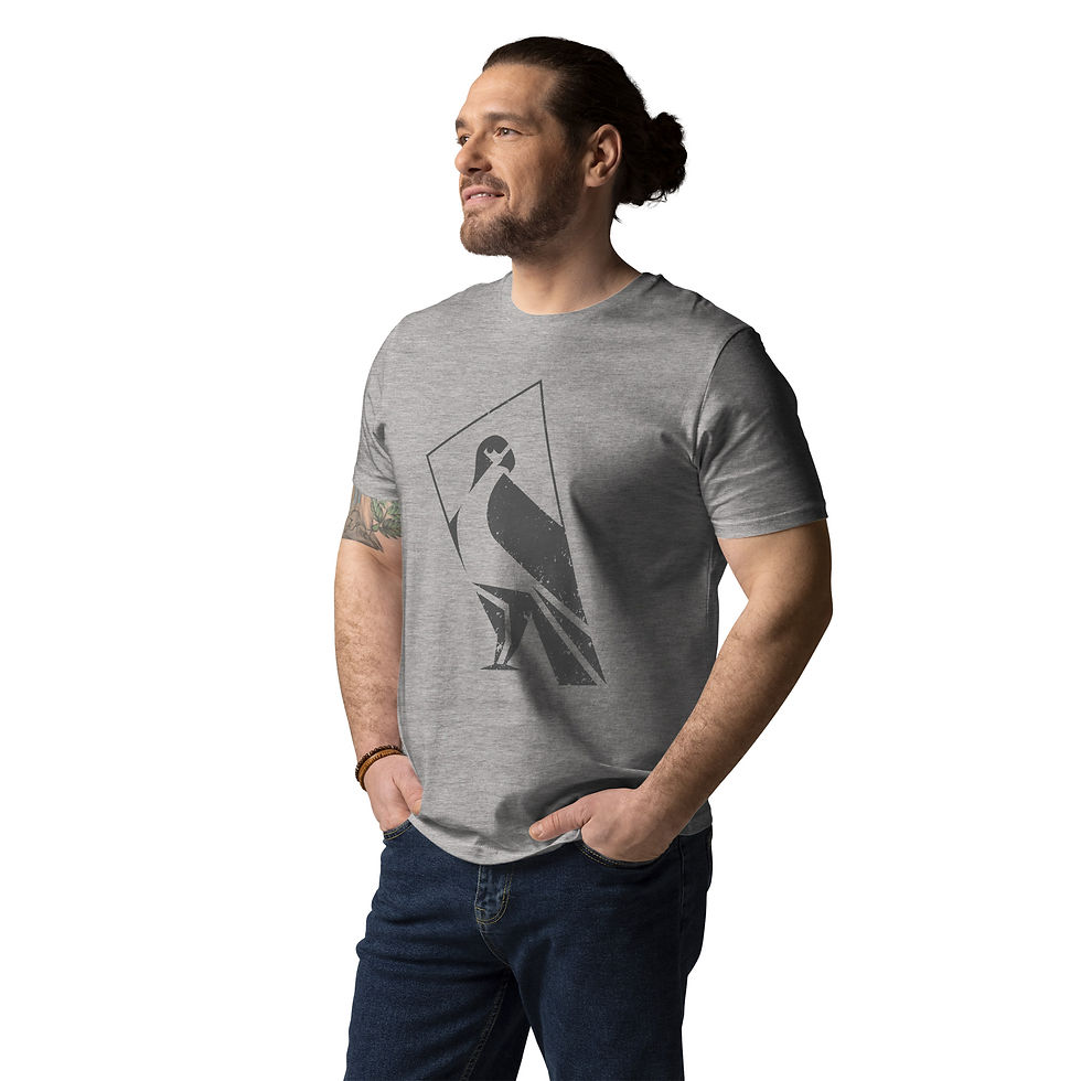 Miniatura: Camiseta unisex de algodón orgánico - Halcón Peregrino